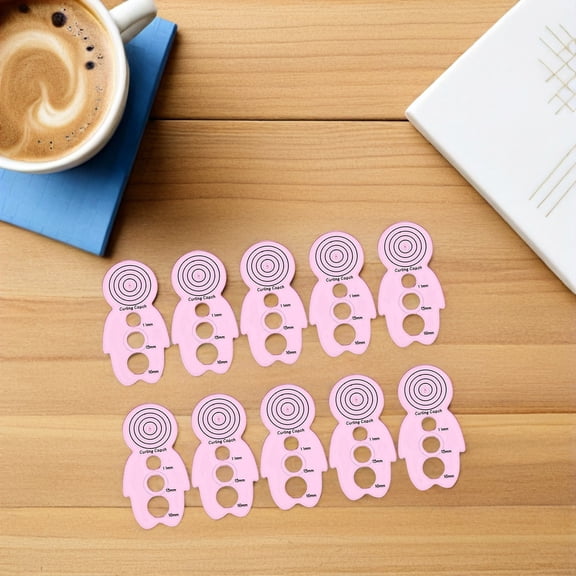 NIAIZEK 10 Pcs DIY Curling Paper Rolling Holder Paper Curling Device Hair Styling Accessories Heat Resistant Hair Curling Tool(3.94X2.01X0.2in)