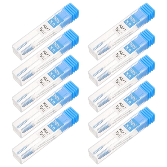 NIAIZEK Sewing Metal Needles Metal Sky-Blue 10 Sets