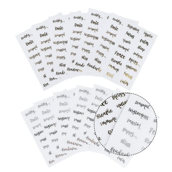 NIAIZEK 10-Pack Self-Adhesive Blank Label Stickers in Assorted Colors for Cosmetics, Organization, and Craft Projects
