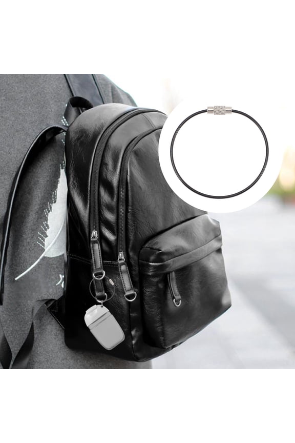 Durable Black Steel Wire Key Ring for Keychains and Luggage Tags 100Pcs