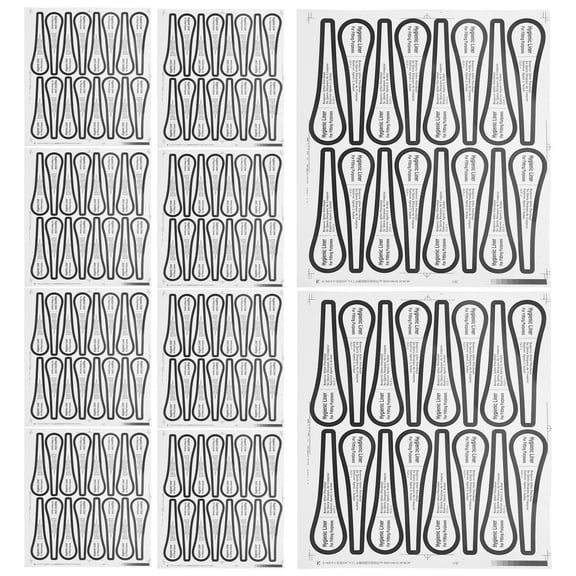 NIAIZEK 100Pcs PVC Adhesive Protective Lingerie Stickers Removable Strong Hold Assorted Colors for Women