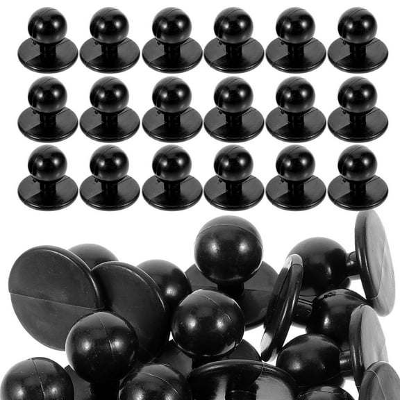 NIAIZEK 100Pcs Practical Black Buttons for Coat and Suit Sewing Projects