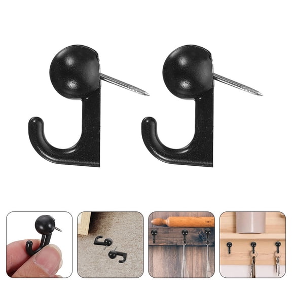 NIAIZEK 100 Pcs Push Pin Hooks for Home and Office Decoration, Wall Hanging, Bulletin Board, and Organization