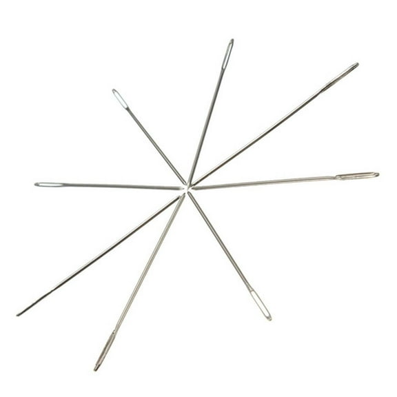 NIAIZEK Cross Stitch Needle Silver Tail Needles for Sewing Use 100Pcs