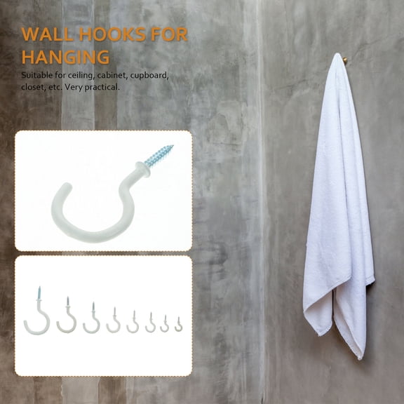 NIAIZEK 100- Mounted Hooks for Hanging Plants, Kitchen Cups, Towels, and Home Organization