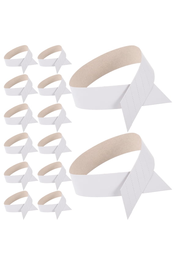 100Pcs White Paper Shirt Collar Support Stays Adjustable for Dress Shirt Collars