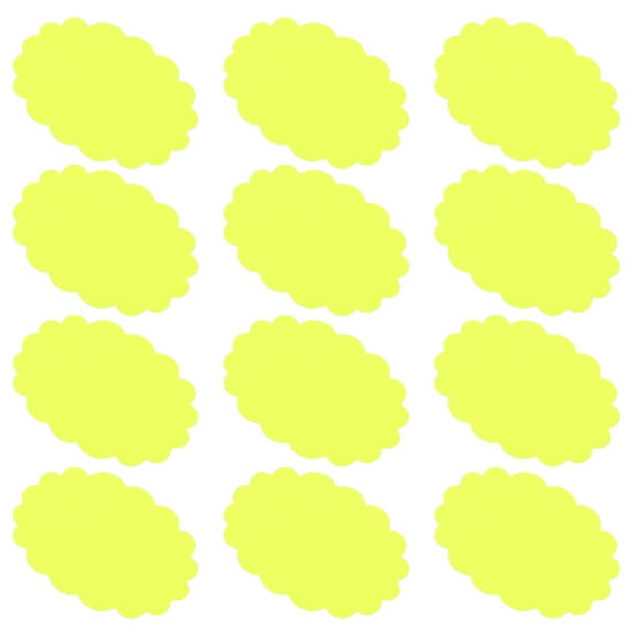 NIAIZEK Sale Tags for Retail Store Yellow Paper 100Pcs Round Corners for Supermarket Pricing