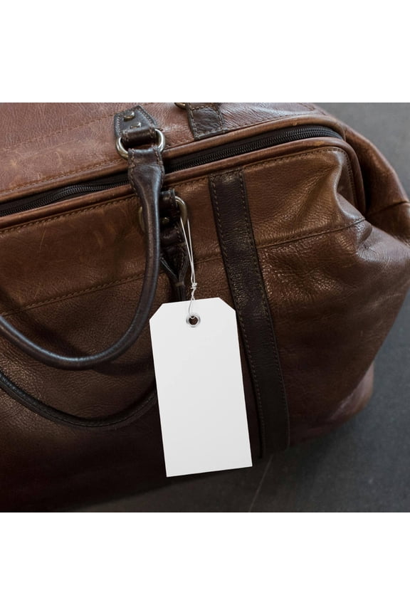 100-Pack PVC Luggage Tags for Travel, Suitcases, Bags, and Personal Item Labeling, Ideal for Shipping and Identification