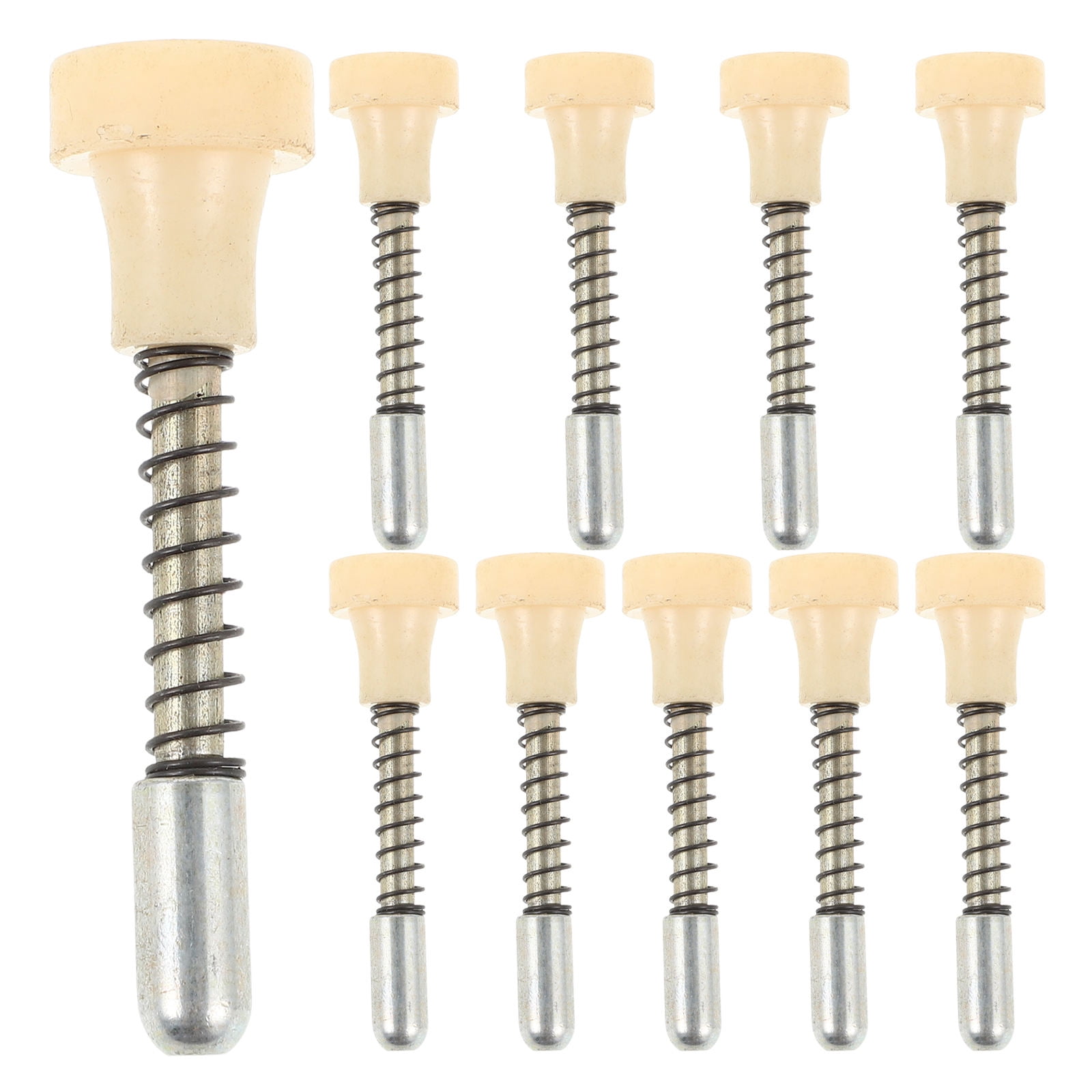 NIAIZEK 10-Pack Beige Metal Spring Latch Rods for Door Hardware with ...