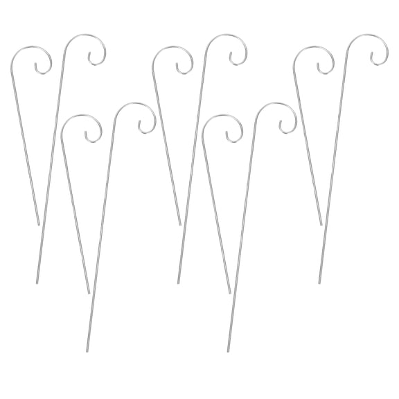 NIAIZEK 10Pcs Metal Shepherd Hooks for Outdoor Garden Plant Hangers and Lawn Ornaments