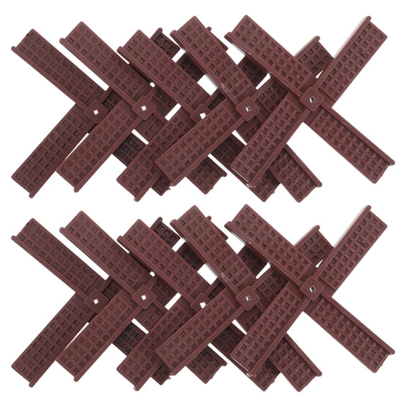 NIAIZEK Garden Windmill Blades Light Brown Plastic Durable Weatherproof DIY