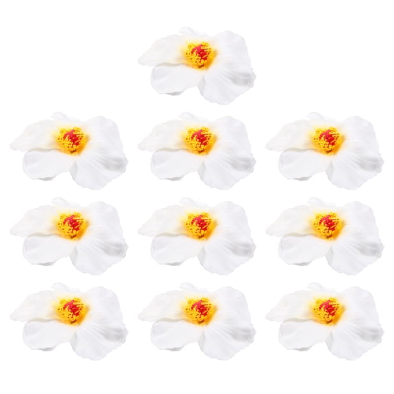 NIAIZEK 10 Pcs Artificial Hibiscus Flowers for Home Decor, Coffee Shop, Bar Display, Wedding, Party Decoration