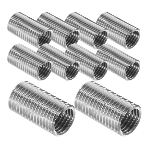 NIAIZEK 10Pcs Precision Stainless Steel Threaded Screw Inserts for Accurate Thread Repair