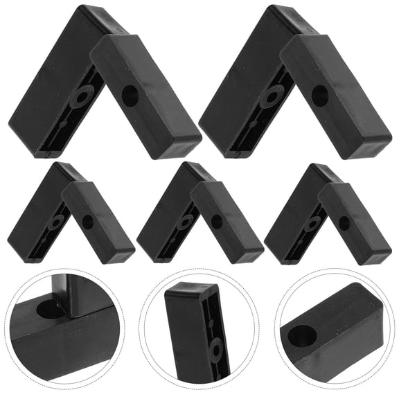 NIAIZEK 10Pcs Black Sliding Door Lock Bars for Window Security and Patio Door Safety