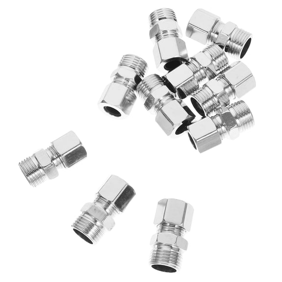 NIAIZEK 10Pcs Npt Male Coupler Compression Fitting Steel High Temperature Resistant