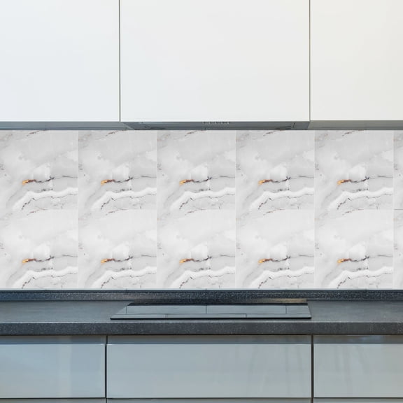 NIAIZEK 10Pcs Marble Adhesive Tiles for Kitchen and Bathroom Self Adhesive Peel and Stick