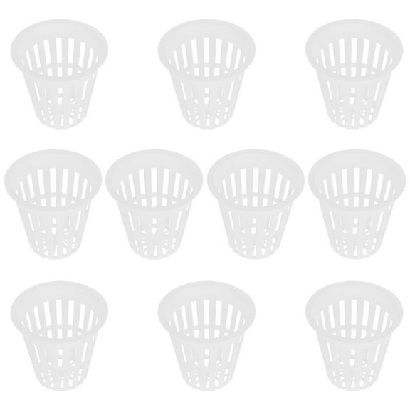 NIAIZEK 10Pcs Durable Plastic Hydroponics Basket Planters for Indoor Outdoor Plants
