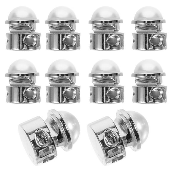 NIAIZEK 10Pcs Portable Metal Spring Cord Locks with Easy Installation for Drawstring Decoration