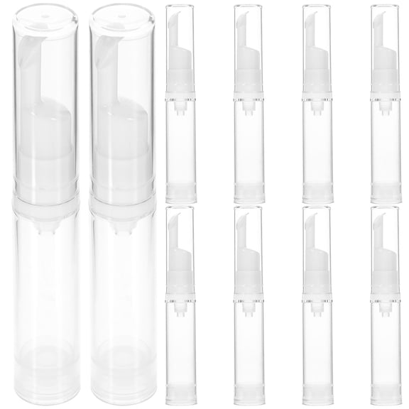 NIAIZEK 10Pcs Leak Proof Airless Pump Bottles for Travel Makeup Foundation Liquid Storage