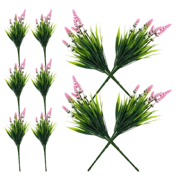 NIAIZEK 10-Pack Realistic Faux Lavender Flower Stems for Wedding, Home, Office Decorative Arrangements