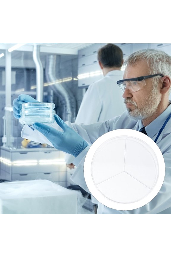 10Set Plastic Petri Dishes with Lids Durable for Biology Study Purposes