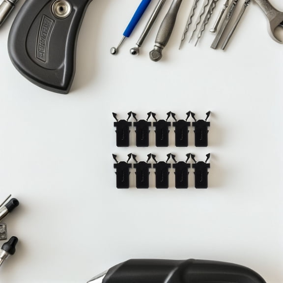 NIAIZEK 10Pcs Trash Can Latch Plastic Replacement Buckles for Garbage Bin Lid Lock