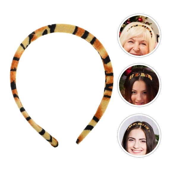 NIAIZEK 10Pcs Boho Style Headbands Flat Cloth Headband Light Brown 15mm Wide Festive Decorations for Women New Year