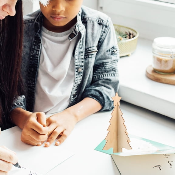 NIAIZEK 10pcs Beige Wooden Slices for Crafts, Graffiti Art, Christmas Decorations, Party Ornaments, Home Decor Supplies