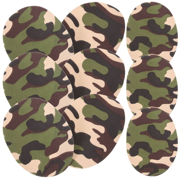 NIAIZEK 10pcs Iron-On Patches Camouflage Clothes Repair Patches for Jackets and Jeans(5.71X4.33X0.2in)