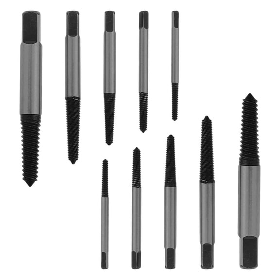 NIAIZEK 10-Piece Nut Splitter and Screw Extractor Set, Heavy Duty Steel Tools for Removing Damaged