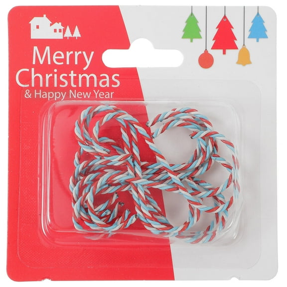 NIAIZEK 10Pcs Decorative Metal Stocking Holders Hooks for Xmas Mantel and Hanging