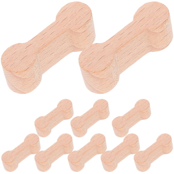 NIAIZEK 10pcs Toy Train Track Buckle Wood Khaki Track Connection for Kids Backyard