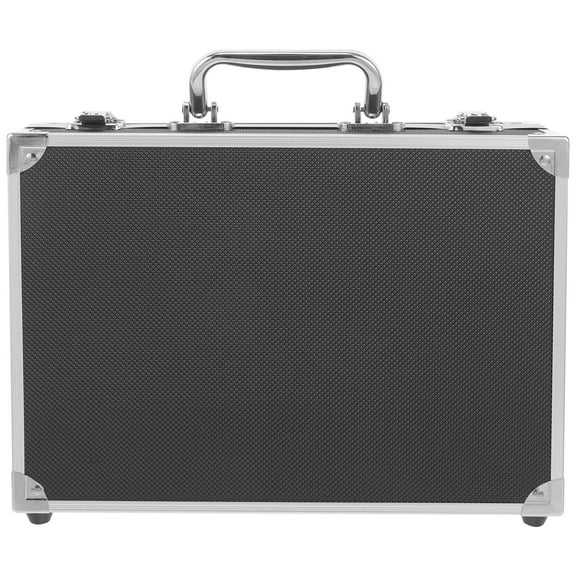 NIAIZEK Durable Aluminum Briefcase, Black Tool Case with Sponge Lining for Easy Transportation