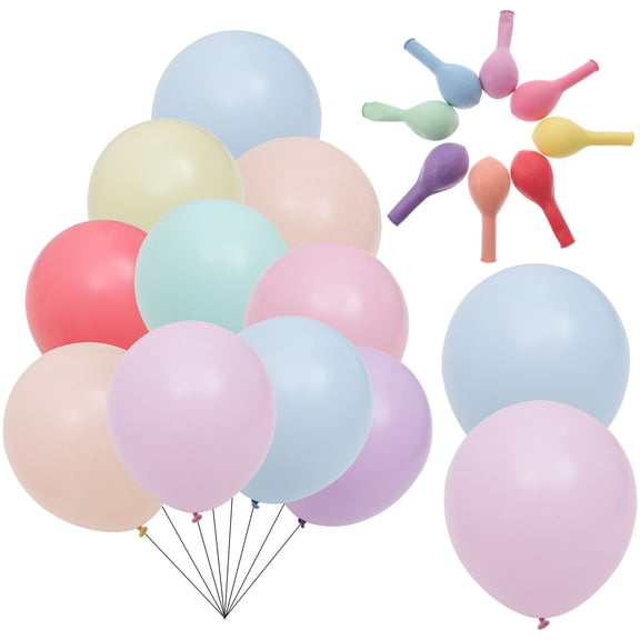 NIAIZEK 120Pcs Decorative Balloons Assorted Color Latex Balloons for Festival Party Birthday and Engagement