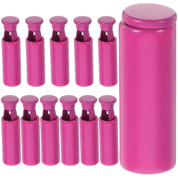 NIAIZEK 12Pcs Metal Drawstring End Caps for Clothes Zinc Alloy Cord Stops Rosy Color