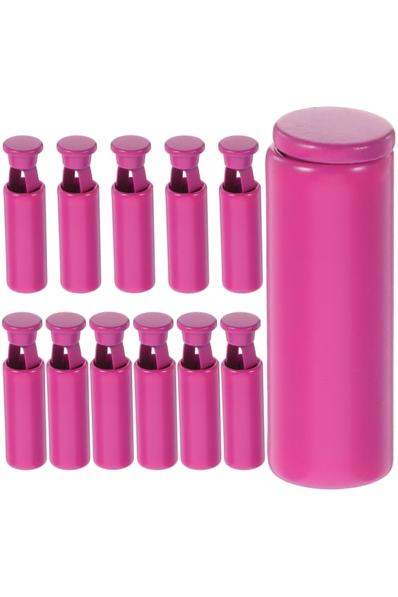 12Pcs Metal Drawstring End Caps for Clothes Zinc Alloy Cord Stops Rosy Color