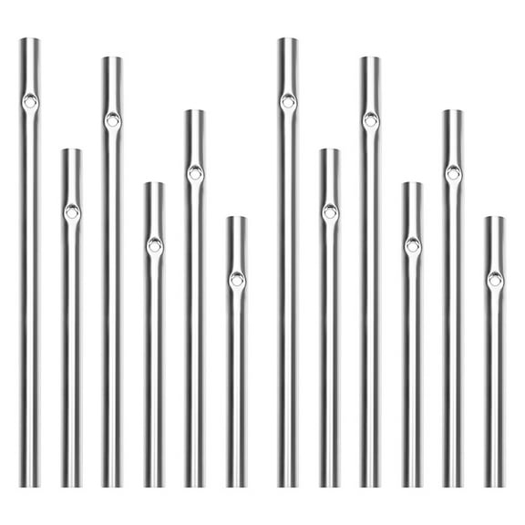 NIAIZEK 12Pcs Decorative Hanging Wind Chime Tubes Metal for Yard Craft Projects