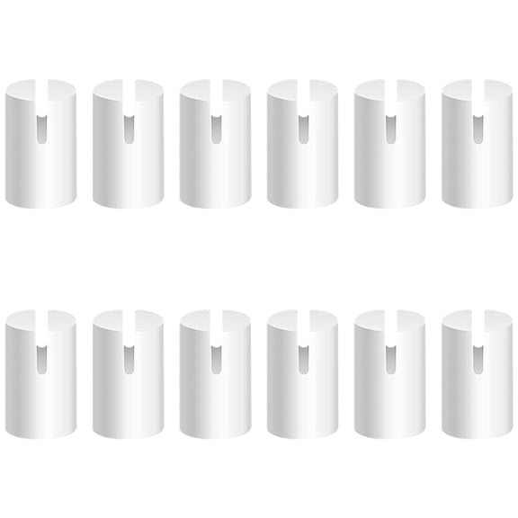NIAIZEK 12Pcs Banjo Nut Slotted White Bone ng Nuts Compatible with Various Banjo Models