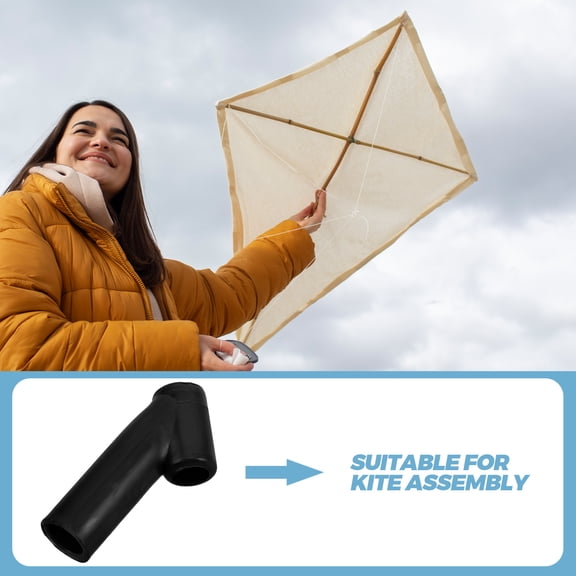 NIAIZEK 12pcs Plastic Kite Frame Connectors for Kite Assembly, Easy to Use Rods for Kids and Adults Outdoor Crafting (1.5x0.71x0.39in)