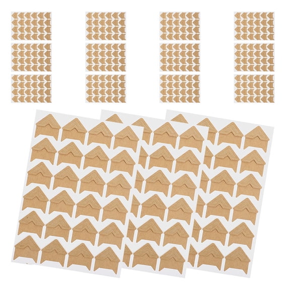 NIAIZEK Vintage Style Khaki Photo Corners for Scrapbooking with Easy Apply Adhesive
