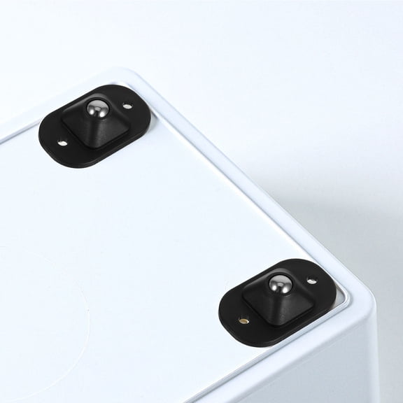 NIAIZEK 16Pcs Black Universal Ball Bearing Casters with Adhesive Backing for Furniture Replacement