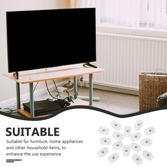 NIAIZEK 16Pcs Furniture Adhesive Swivel Wheels White Heavy Duty Plastic Rollers for Easy DIY Replacement