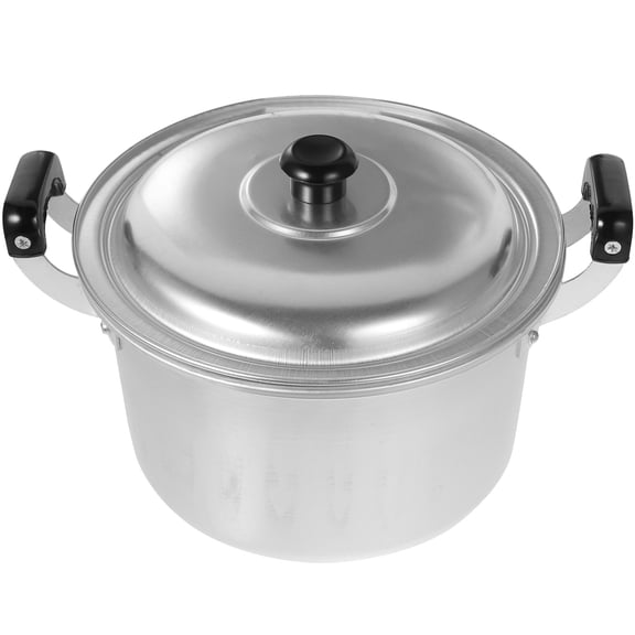 NIAIZEK Black Aluminum Cooking Pot, Rust Resistant, Multifunctional Kitchen Cookware, 1 Piece