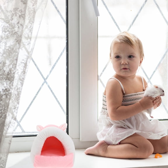 NIAIZEK Pet Rest Bed Warm Hamster Nest Soft Comfortable House for Small Animal Comfort