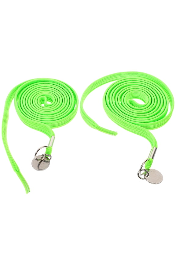 1Pair Green Elastic Shoe Laces No Tie Design for Sneakers Canvas and Sports Shoes