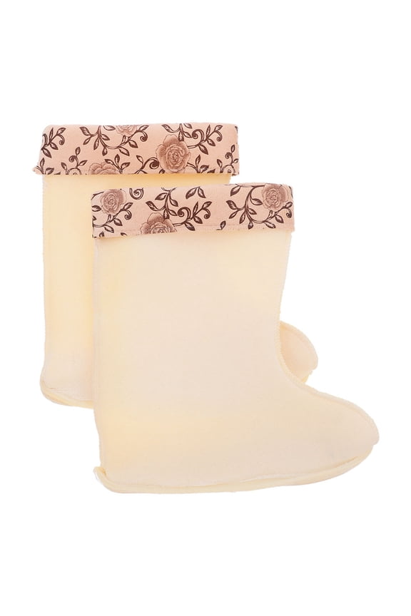 1Pair Thickened Fleecelined Boot Liners for Cold Weather Rain Boots