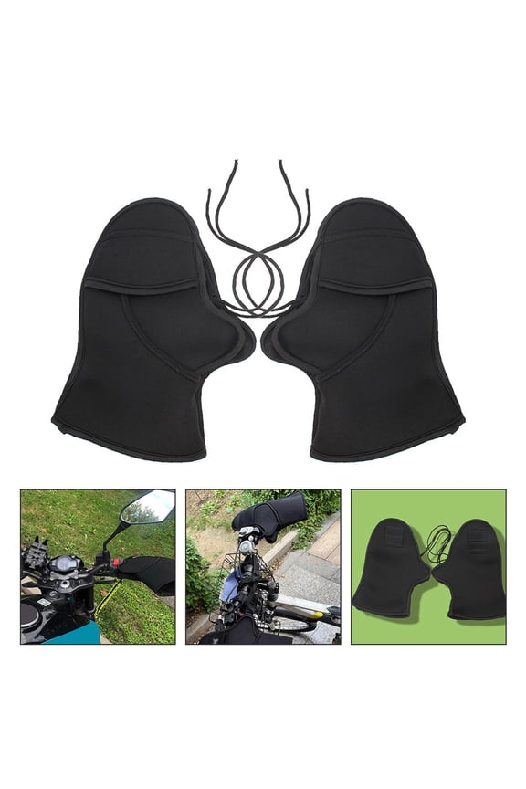1Pair Outdoor Scooter Hand Bar Mittens Warm Handlebar Gloves Windproof Design