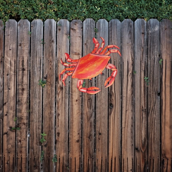 NIAIZEK 1Pc Chic Iron Art Crab Shaped Wall Decor Home Living Room Bedroom Wall Hanging Ornament(9.84X7.28X0.08in)