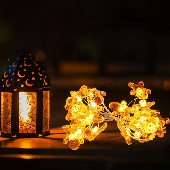 NIAIZEK Gingerbread ng Lights Lighting Plastic Warm White Families 1PC