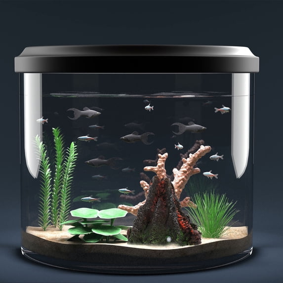 NIAIZEK 1Pc Aquarium Volcano Ornament, Resin Fish Decoration for ...